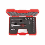 1107 00 6015 1/4” Altı Köşe Lokma Anahtar Takımı (15 parça, mm)