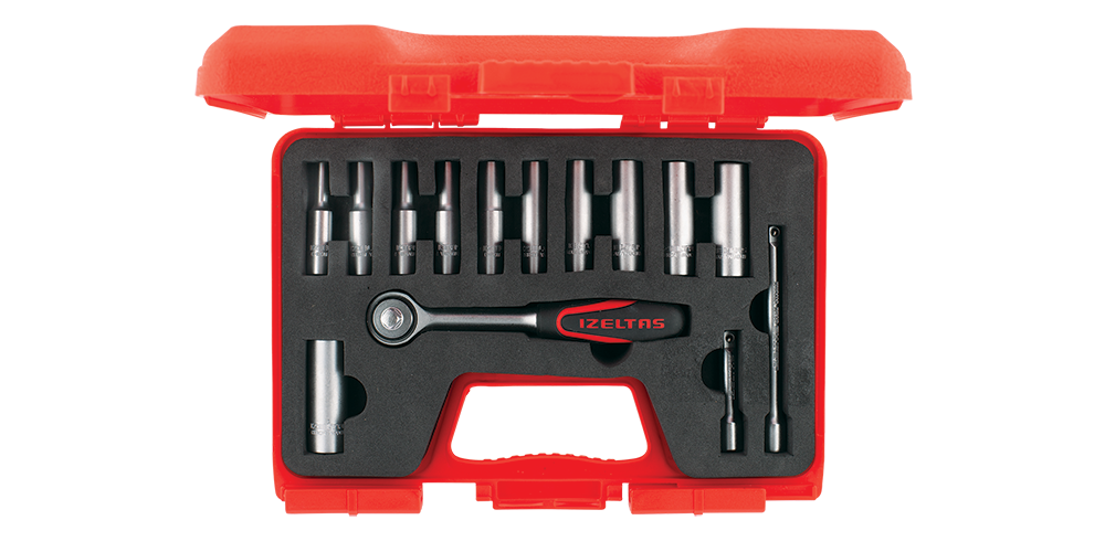 izeltaş-1107006014_0179-copy.png 1/4” Altı Köşe Derin Lokma Anahtar Set (14 parça, mm) - Görsel 1