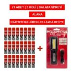 Grayzer Fren Balata Temizleme Spreyi 500 ML (3 Koli 72 adet) Alana Led Lamba Hediye - Görsel 3